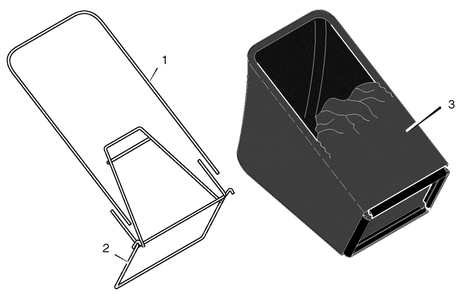Bag Assembly Diagram and Parts List for 229611X48A 2005 Briggs and Stratton Lawn Mower
